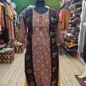 BreezeLite Pure Cotton Kurti – Ideal for College & Casual Days