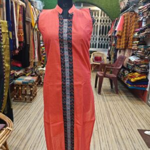 GraceEase Pure Cotton Kurti with Extra Sleeves – Effortless Style for Everyday Wear