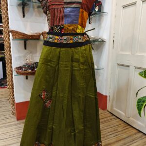 Very Sofisticated  Banzara style single color Skirt with  unique border.